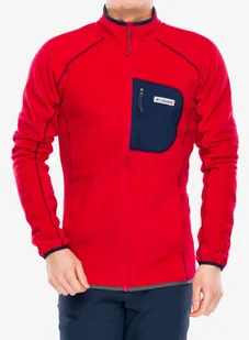 Bluza rozpinana Columbia Outdoor Tracks Full Zip - mountain red/navy - Bluzy sportowe męskie - miniaturka - grafika 1