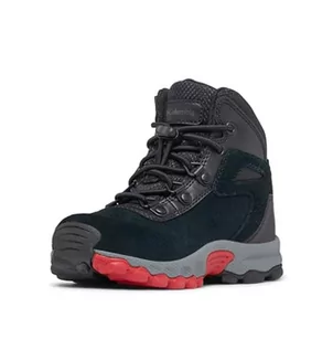 Buty dla chłopców - Columbia Młodzież unisex Newton Ridge Amped, czarny, górski czerwony, 11,5, Czarna Góra Czerwony - grafika 1