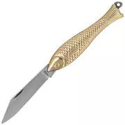 Noże - Nóż składany Mikov Fishlet 130 Gold, Stonewashed 420 (130-NZn-1/ZL STONEWASHED) - miniaturka - grafika 1