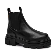 Sztyblety damskie - Tommy Hilfiger Skórzane sztyblety CHELSEA - miniaturka - grafika 1