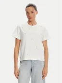 Koszulki i topy damskie - Vero Moda T-Shirt 10325318 Biały Regular Fit - miniaturka - grafika 1