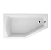 Wanny - Polimat Selena Wanna narożna 140x90 cm lewa biała 00570 - odbiór osobisty: Kraków, Warszawa - miniaturka - grafika 1
