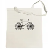 Torby i wózki na zakupy - Torba na zakupy FAJNY nadruk ROWER - miniaturka - grafika 1