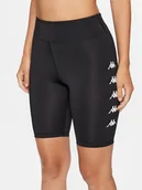 Spodenki damskie - Kappa Szorty sportowe 312084 Czarny Skinny Fit - miniaturka - grafika 1