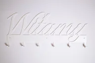 Wieszaki i stojaki - Wieszak Metalowy Witamy biały - miniaturka - grafika 1
