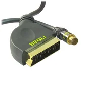 Złącza, przejściówki, adaptery - Przyłącze wtyk SCART (EURO) na wtyk SVHS 4pin HiFi 10m - miniaturka - grafika 1