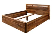 Łóżka - Łóżko Drewniane Toronto #262 Rama 140X200 Cm Palisander Sheesham Lakierowany B 8853 - miniaturka - grafika 1