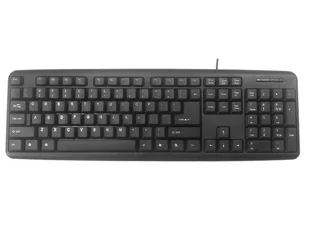 KLAWIATURA GEMBIRD STANDARD BLACK USB KB-U-103 - Klawiatury - miniaturka - grafika 1