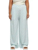 Spodnie damskie - Urban Classics Spodnie w kolorze błękitno-białym - miniaturka - grafika 1