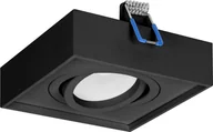 Lampy sufitowe - Lampa sufitowa Orno SORMUS S ramka dekoracyjna oprawy punktowej, MR16/GU10 max 50W, regulowana, kwadrat, czarna,AD-OD-6168/B - miniaturka - grafika 1
