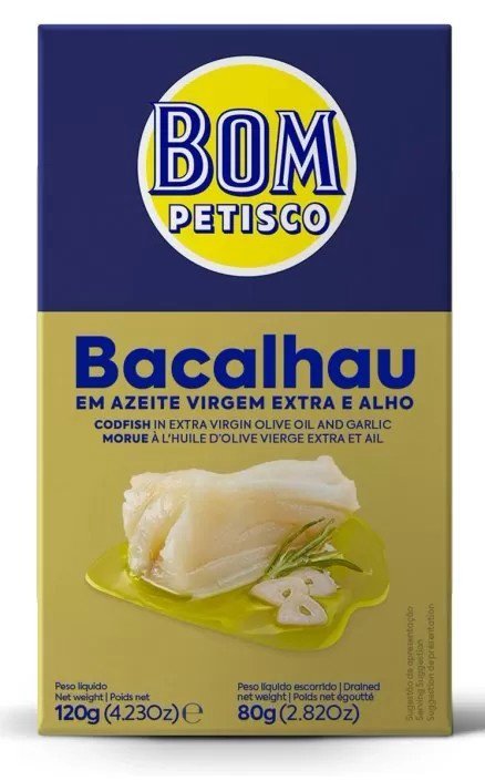 Dorsz Z Czosnkiem W Oliwie Z Oliwek Extra Virgin 120 g (80 g) - BON Appetit (bom Petisco)