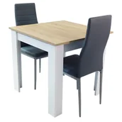Stoły z krzesłami - Zestaw Stół Modern 80 Sw I 2 Szare Krzesła Nicea - miniaturka - grafika 1