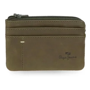 Pepe Jeans Staple Portfel z uchwytem na karty Zielony 11x7x1,5 cm Skóra by Joumma Bags, Zielony, Talla única, Portfel na karty - Portfele - miniaturka - grafika 1