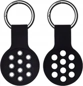 Inne akcesoria audio-wideo - ZAWIESZKI OCHRONNE AirTags MIĘKKA GUMA CZARNY X2 - miniaturka - grafika 1