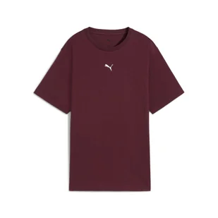 Damska koszulka o luźnym kroju ESS PUMA Ruby Shimmer Red - Koszulki sportowe damskie - miniaturka - grafika 1