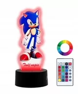 Lampy stojące - Lampka Nocna Z Nadrukiem 3D Led Sonic Imię Prezent - miniaturka - grafika 1