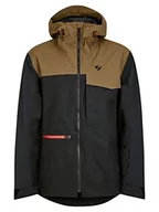 Kurtki męskie - Ziener Męska kurtka narciarska TIATU / Freeride | Sympatex, bez PFC, wełna, black.walnut, 54 - miniaturka - grafika 1
