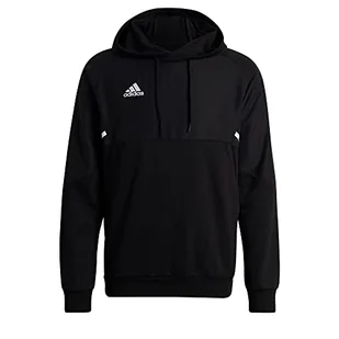adidas Męska bluza z kapturem, czarny/biały, XL - Bluzy męskie - miniaturka - grafika 1