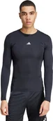 Koszulki męskie - Koszulka męska adidas Techfit Long Sleeve czarna JP2944 L - miniaturka - grafika 1