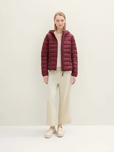 KURTKA DAMSKA TOM TAILOR LIGHTWEIGHT PUFFER DEEP WINE RED XS - Kurtki damskie - miniaturka - grafika 1
