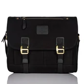 Torby męskie - Torba Męska Czarna Studencka Na Ramię T-17-Bl - miniaturka - grafika 1