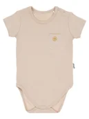 Body dla niemowląt - Chłopięce body krótki rękaw beżowe Nicol,r.86 - miniaturka - grafika 1