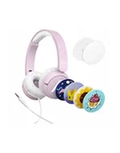 Słuchawki - Słuchawki przewodowe LAMAX SoundKid1 Pink 3,5mm BeatBass® LXOHMSOKI01PA - miniaturka - grafika 1