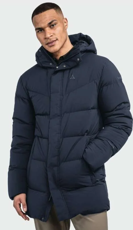 Schöffel męski płaszcz puchowy czarny r. 52 XL
