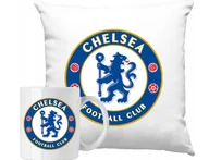 Gadżety dla niej i dla niego - ZESTAW PODUSZKA + KUBEK Chelsea Logo Pomysł Na Prezent +IMIĘ - miniaturka - grafika 1