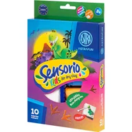 Przybory szkolne - Masa plastyczna lekka DINOZAURY Sensorio Kids 10 kolorów 336123022 - miniaturka - grafika 1