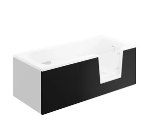 Obudowa wanny prostokątnej 150x58 cm Polimat Avo czarny - Obudowy do wanien - miniaturka - grafika 1