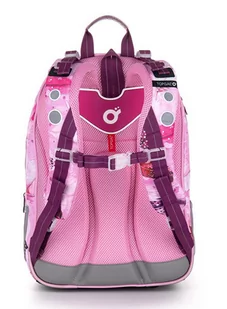 Plecak szkolny dziewczęcy Topgal ALLY klasy 2-5 - różowy / pióra - Plecaki szkolne i tornistry - miniaturka - grafika 4