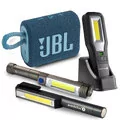 Zestaw latarek warsztatowych everActive WL-200, WL-400, WL-600R + Głośnik Bluetooth JBL GO 3 - Oświetlenie warsztatowe - miniaturka - grafika 1