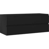 Szafki łazienkowe - Mexen Orio szafka łazienkowa podumywalkowa 120 cm, 2 szuflady, czarna mat - 91A10-12047-2-BFF71 - miniaturka - grafika 1