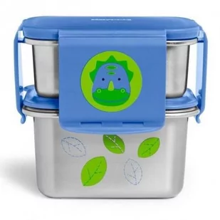 Skip Hop Stalowe pudełko śniadaniowe lunchbox Dinozaur - Lunch boxy - miniaturka - grafika 1