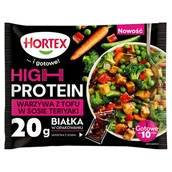 Dania mrożone - Hortex High Protein Warzywa z tofu w sosie teriyaki 450 g - miniaturka - grafika 1