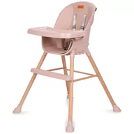 Krzesełka do karmienia - Kidwell Eatan Wood Krzesełko Do Karmienia 4W1 Pink - miniaturka - grafika 1