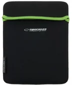 Etui do tabletów - ESPERANZA Etui na Tablet 9.7 4:3 ET172G | Czarny / Zielony| GRUBY NEOPREN 3mm - miniaturka - grafika 1