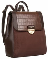 Plecaki - Klasyczny, mały plecak damski z klapką — David Jones - miniaturka - grafika 1