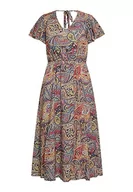 Sukienki - usha FESTIVAL Sukienka damska z nadrukiem Paisley 15827048, granatowa, wielokolorowa, XL, granatowy, wielokolorowy., XL - miniaturka - grafika 1