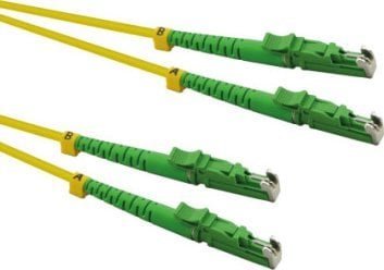 Roline ROLINE kabel światłowodowy duplex 9/125m OS2, LSH/LSH, APC polerowany, LSOH, żółty, 0,5 m