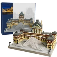Klocki - KLOCKI KONSTRUKCYJNE MUZEUM LUWR ARCHITEKTURA PARYŻ LOUVRE MUSEUM 14,5 CM - miniaturka - grafika 1