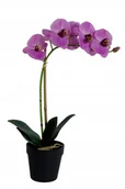 Sztuczne kwiaty - SZTUCZNY KWIAT STORCZYK orchidea różowa REALISTYCZNA IMITACJA wys. 50cm - miniaturka - grafika 1