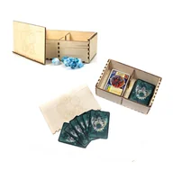 Gry karciane - Drewniane Pudełko Z Przegródkami Na Karty Mtg 2 Decki - miniaturka - grafika 1