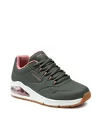 Sneakersy damskie - SKECHERS Sneakersy 2nd Best 155542/OLV Zielony - miniaturka - grafika 1