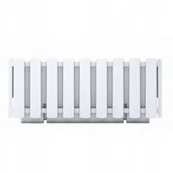 Donice - Prosperplast Skrzynka balkonowa Boarde 38x18 cm biała - miniaturka - grafika 1