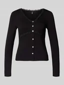 Bluzki damskie - Bluzka z długim rękawem o kroju slim fit z mieszanki wiskozy model ‘SINI’ - miniaturka - grafika 1