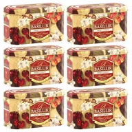 Herbata - BASILUR SWEET CHERRY czarna herbata cejlońska w saszetkach, w ozdobnej puszce 20x2 g x6 - miniaturka - grafika 1