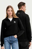 Bluzy męskie - Lacoste bluza bawełniana kolor czarny z nadrukiem SH2735 - miniaturka - grafika 1