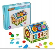 Zabawki sensoryczne - DOMEK SENSORYCZNY ZABAWKA EDUKACYJNA MONTESSORI SORTER TABLICA SENSORYCZNA - miniaturka - grafika 1